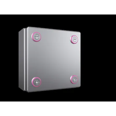 RITTAL Klemmenkasten KX 1560.000 | Edelstahl 1.4301 V2A | 150x150x80 mm | IP66 | gebürstet | ohne Montageplatte | silber