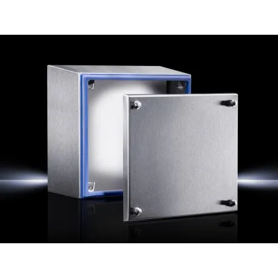 Rittal Klemmenkasten HD 1672.600 | Edelstahl 1.4301 | IP66 | 200x200x120mm | Hygienic Design | Aufputz | Silber