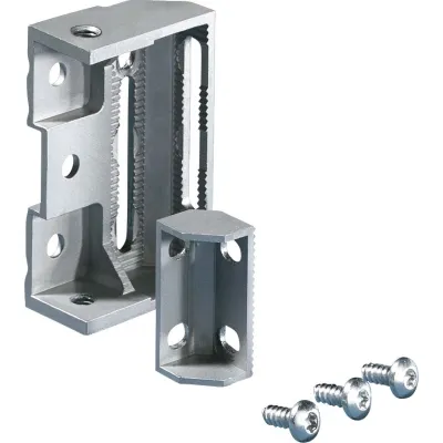 Rittal Kombi-Haltestück TS 8800.330 | Befestigungsbügel für Montagechassis 23x73 mm & Montageschienen 23x23 mm | 1 Set