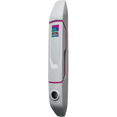 Rittal Komfortgriff VX 8618.200 | Griff für Verschluss-Einsätze | klappbar | einfache Montage | lichtgrau RAL 7035
