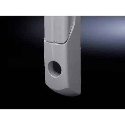 Rittal Komfortgriff TS 8611.020 | Schwenkhebel | für TS, TS IT, SE | vorbereitet für Verschlusseinsatz | Zink | RAL 7035
