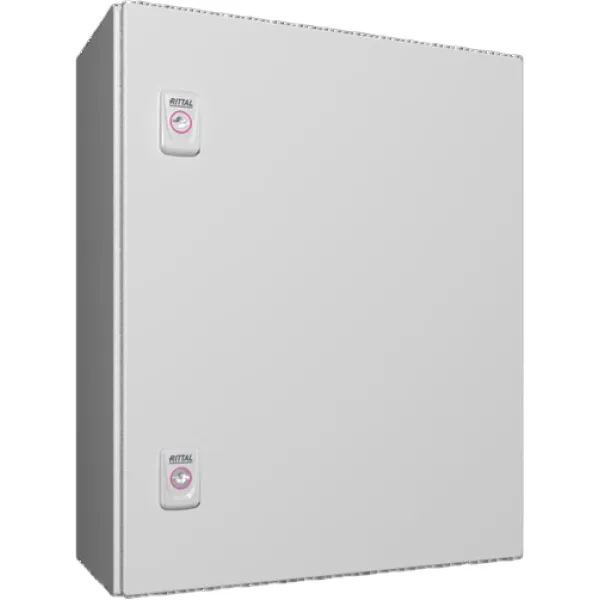 RITTAL Kompakt-Schaltschrank AX 1045.000 | Stahlblech IP66 | 1-türig | 400x500x210 mm | RAL 7035 | mit Montageplatte