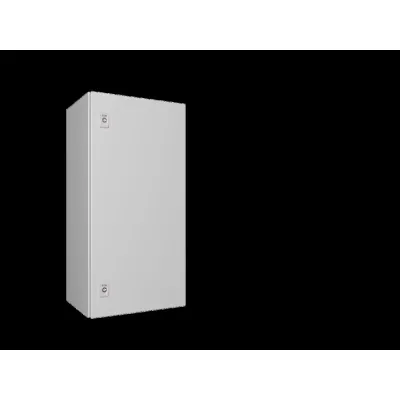 Rittal Kompakt-Schaltschrank AX 1037.000 | IP66 | 1-türig | 400x800x300 mm | Stahlblech | Montageplatte | RAL 7035
