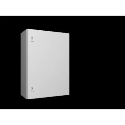 Rittal Kompakt-Schaltschrank AX 1057.000 | IP66 | 1-türig | 500x700x250 mm | Stahlblech | Montageplatte | RAL 7035