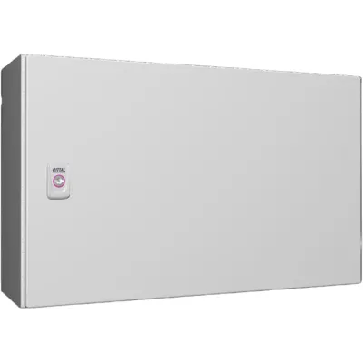 Rittal Kompakt-Schaltschrank AX 1039.000 | IP66 | 1-türig | Stahlblech | 600x380x210 mm | mit Montageplatte | RAL7035