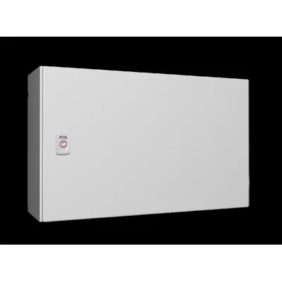 Rittal Kompakt-Schaltschrank AX 1039.000 | IP66 | 1-türig | Stahlblech | 600x380x210 mm | mit Montageplatte | RAL7035