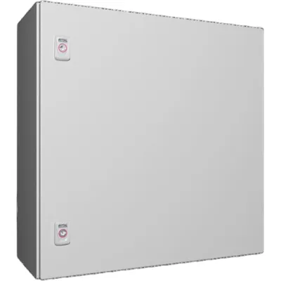 Rittal Kompakt-Schaltschrank AX 1054.000 | Stahlblech | 1-türig | IP66 | 600x600x250 mm | RAL 7035 grau