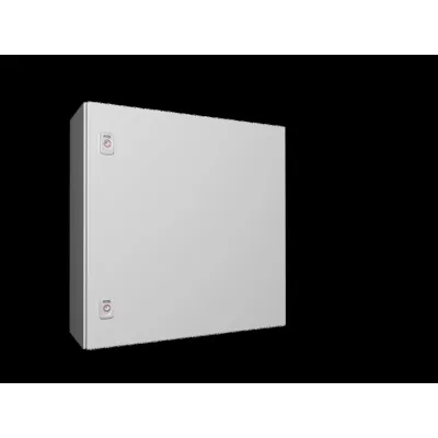 Rittal Kompakt-Schaltschrank AX 1060.000 | 1-türig | 600x600x210 mm | Stahlblech | IP66 | Montageplatte | RAL 7035