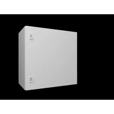 Rittal Kompakt-Schaltschrank AX 1360.000 | IP66 | Stahlblech | 600x600x350 mm | 1-türig | Montageplatte | RAL 7035