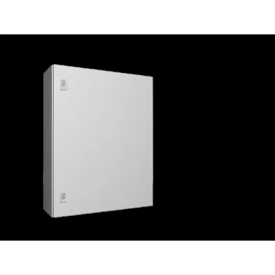 Rittal Kompakt-Schaltschrank AX 1076.000 | IP66 | 600x760x210 mm | Stahlblech | Montageplatte | RAL 7035