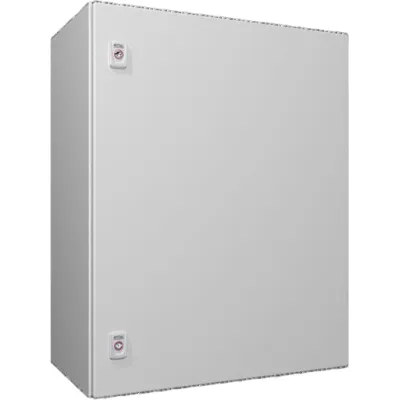 Rittal Kompakt-Schaltschrank AX 1376.000 | IP66 | 1-türig | 600x760x350 mm | Stahlblech | Montageplatte | RAL 7035