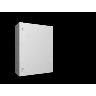 Rittal Kompakt-Schaltschrank AX 1058.000 | IP66 | 1-türig | 600x800x250 mm | Stahlblech | Montageplatte | RAL7035