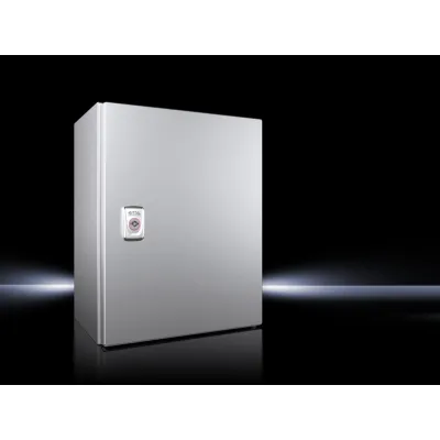 RITTAL Kompakt-Schaltschrank AX 1005.000 | IP66 | 1-türig | Edelstahl 304 | 300x380x210 mm | mit Montageplatte