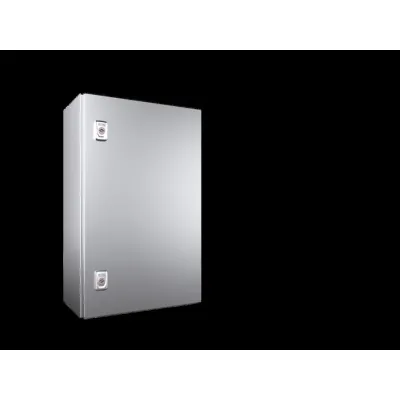 RITTAL Kompakt-Schaltschrank AX 1008.000 | IP66 | 380x600x210 mm | Edelstahl V2A | 1-türig | Montageplatte | silber