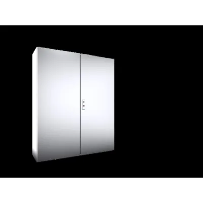 Rittal Kompakt-Schaltschrank AX 1019.000 | Edelstahl V2A | 1000x1200x300 mm | 2-türig | IP55 | mit Montageplatte