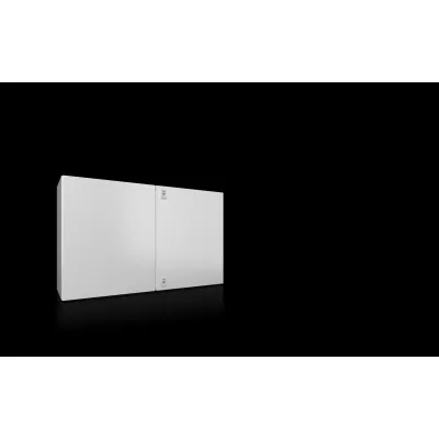 RITTAL Kompakt-Schaltschrank AX 1096.000 | Wandschrank IP55 | 2-türig | 1000x600x300mm | Stahlblech | RAL 7035 grau