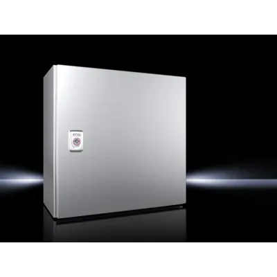 RITTAL Kompakt-Schaltschrank AX 1006.000 | IP66 | Edelstahl 1.4301 | 380x380x210 mm | 1-türig | mit Montageplatte