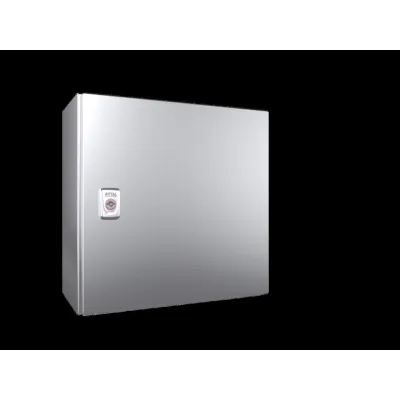 RITTAL Kompakt-Schaltschrank AX 1006.000 | IP66 | Edelstahl 1.4301 | 380x380x210 mm | 1-türig | mit Montageplatte