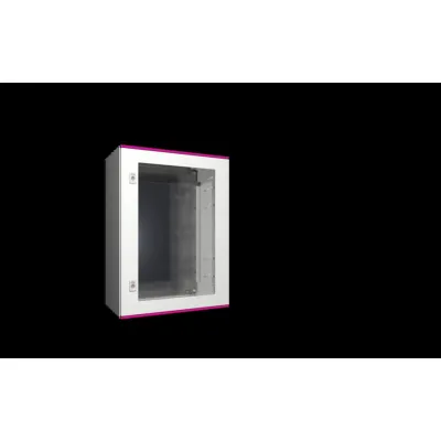 RITTAL Schaltschrank AX 1469.000 | Kunststoff | IP56 | 600x800x300 mm | Wandmontage | grau RAL7035 | Sichtscheibe