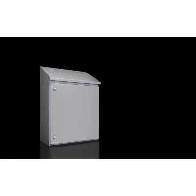 RITTAL Kompakt-Schaltschrank HD 1311.600 | IP66 | Edelstahl 1.4301 | B610xH650xT300 mm | Montageplatte | scharnierte Tür