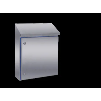 Rittal Kompakt-Schaltschrank HD 1307.600 | IP66 | Edelstahl V2A | B510xH669xT210 mm | Wandmontage | Hygienic Design