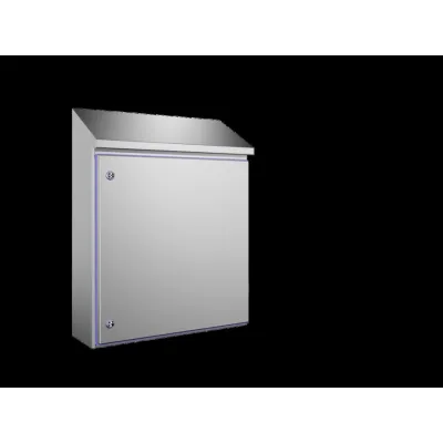 Rittal Kompakt-Schaltschrank HD 1310.600 | Edelstahl 1.4301 | IP66 | 610x769x210 mm | Hygienic Design | Montageplatte