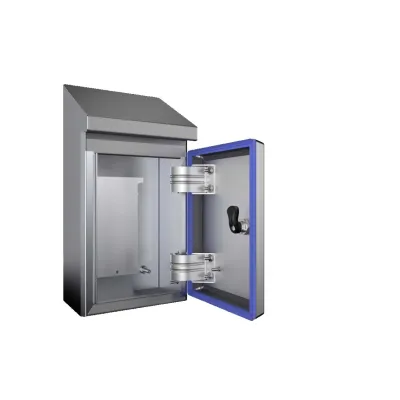 Rittal Kompakt-Schaltschrank HD 1302.600 | Edelstahl 1.4301 | IP66 | B220xH350xT155mm | hygienisch | mit Montageplatte