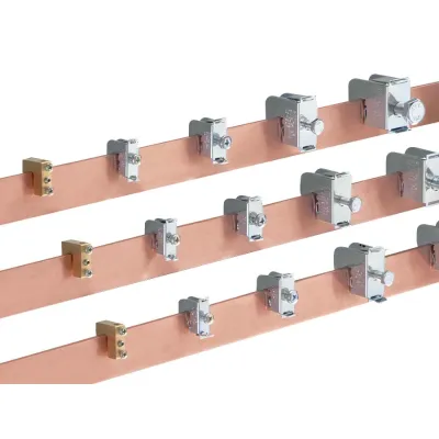 Rittal Leiteranschlussklemme SV 3550.000 | für Rundleiter 1-4 mm² | Sammelschienen 3-5 mm | Messing | VE15