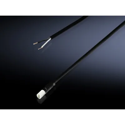 Rittal Anschlussleitung SZ 2500.670 | Netzanschlussleitung 3m | 2-adrig 1,5mm² | PVC schwarz | für Türpositionsschalter