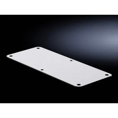 RITTAL Metall-Flanschplatte SZ 1581.200 | M20 Einführungsflansch | 220x90mm | 12 Öffnungen | Stahl pulverbeschichtet