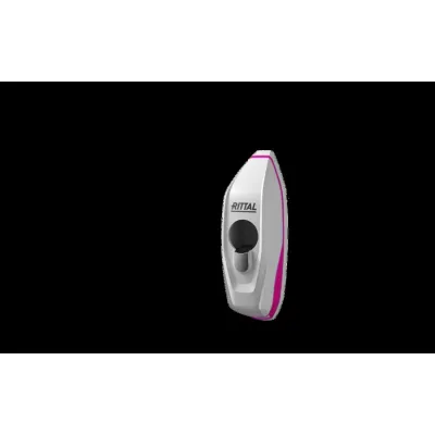 RITTAL Mini-Komfortgriff AX 2537.500 | Zylinder Schließung | für AX & KX | Vorreiber | KESO/KABA System kompatibel