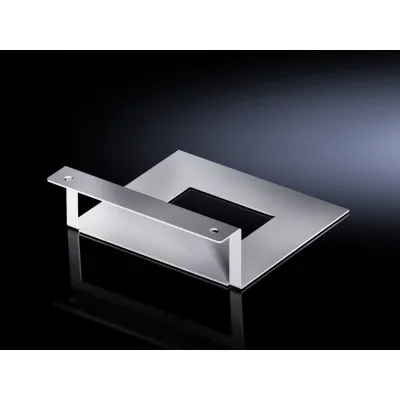 Rittal Montageeinheit DK 7030.071 | CMC III Adapter für Schrankrahmen | 1HE | Metall | grau RAL 7035