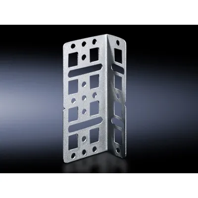 Rittal Montagewinkel SZ 4597.000 | Befestigungswinkel für Schränke mit 25 mm Systemlochung | Stahl | Silber | VE=4 Stück