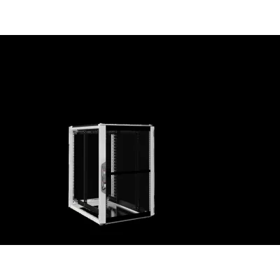 Rittal Netzwerkschrank VX 5304.116 | Serverschrank 24HE 19 Zoll | 800x1200x1000mm | Stahl schwarz RAL9005