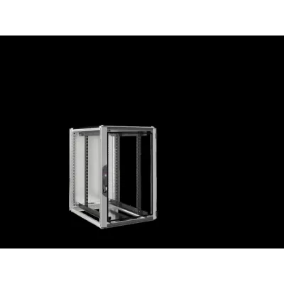 RITTAL Netzwerkschrank VX 5304.126 | 24HE 19 Zoll Serverschrank | B800xH1200xT1000 mm | Grau RAL7035