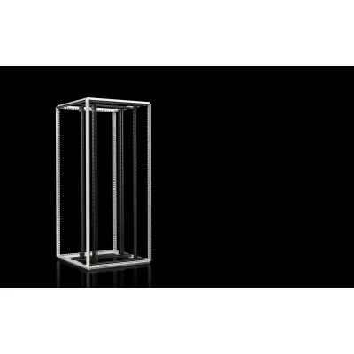RITTAL Netzwerkschrank VX IT 1182.096 | 19 Zoll 42HE | 800x2000x800 mm | Stahl offen | bis 1500 kg | Grau RAL 7035