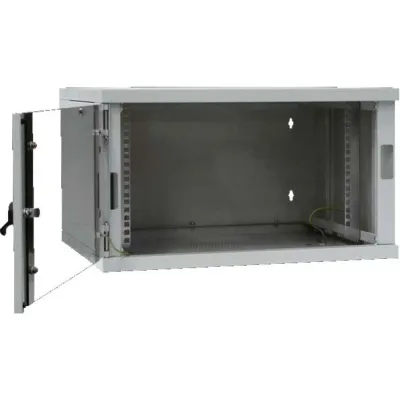 Rittal Netzwerkwandgehäuse | LANCase II/6 | 19 Zoll | 6HE | 600x500x342 mm | Glastür | grau RAL 7035