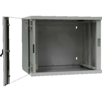 Rittal LANCase II/9 | 9HE 19" Netzwerkwandgehäuse | 477x600x500mm | Glasfront | grau RAL7035