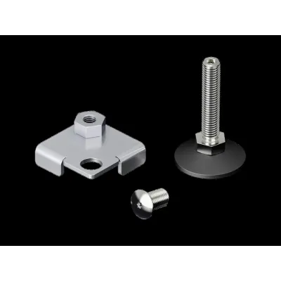 RITTAL Nivellierfuß VX IT 5301.326 | M12 | mit Innenverstellung | für Schränke | Ausgleich Bodenunebenheiten | 4 Stück