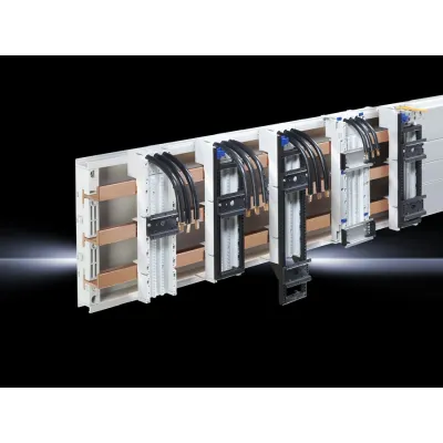 Rittal OM-Adapter SV 9340.740 | Sammelschienenadapter 40A 690V | 3-polig | AWG8 | 55x208mm | Abstand 60mm | 2x TS55D