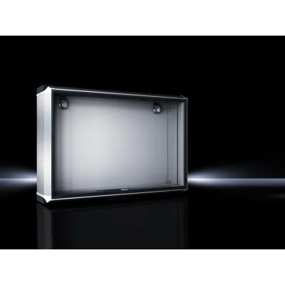 RITTAL Bediengehäuse Optipanel CP 6380.400 | Aluminium-Gehäuse IP65 | 520x400x100 mm | RAL7035 grau