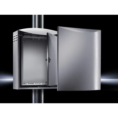 Rittal Outdoor-Wandgehäuse CS 9791.035 | Aluminium | IP55 | 530x700x265 mm | schrägdach | RAL 7035