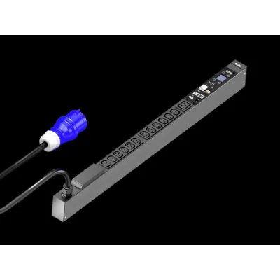 RITTAL PDU Steckdosenleiste DK 7979.210 | 12x C13 + 1x C19 | Energiemessung | SNMP | 3m Kabel | 16A | schwarz