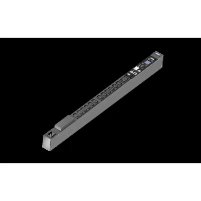 Rittal PDU managed DK 7979.417 | 16A 230V | 12x C13 1x C19 | SNMP Energiemessung schaltbar | horizontal | 3m Kabel