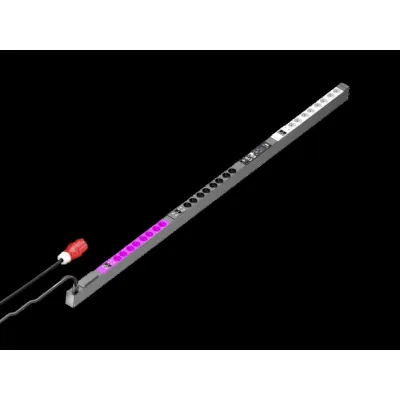 Rittal Steckdosenleiste PDU metered plus DK 7979.534 | 32A 3-phasig | 24x Schuko | Energiezähler | SNMP | schwarz