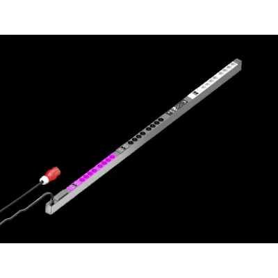 RITTAL Steckdosenleiste PDU metered DK 7979.234 | 24x Schutzkontakt | 32A 3-phasig | Energiemessung | 3m Kabel | schwarz