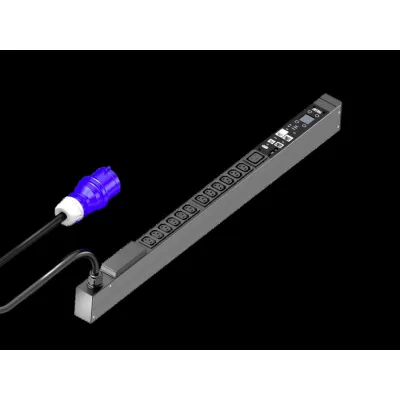 RITTAL PDU Steckdosenleiste DK 7979.310 | switched 16A/1P | 12x C13 + 1x C19 | Energiemessung | SNMP | 3m Kabel