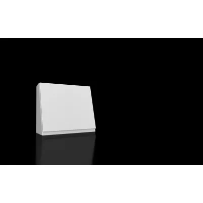 RITTAL CX 6720.000 Pultoberteil für 3-teiliges Pultsystem | 600x515x245 mm | Stahlblech | IP55 | grau RAL 7035