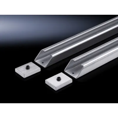 Rittal Querverstrebung 4333.120 | für Montageplatten TS SE | 1200 mm Breite | Stahl | silber