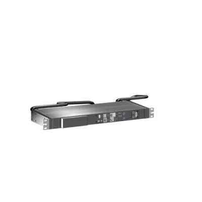 Rittal PDU RCM Messmodul DK 7979.711 | Inline Meter 1-phasig | 16A 3,7kW | 19 Zoll | CEE Stecker | schwarz
